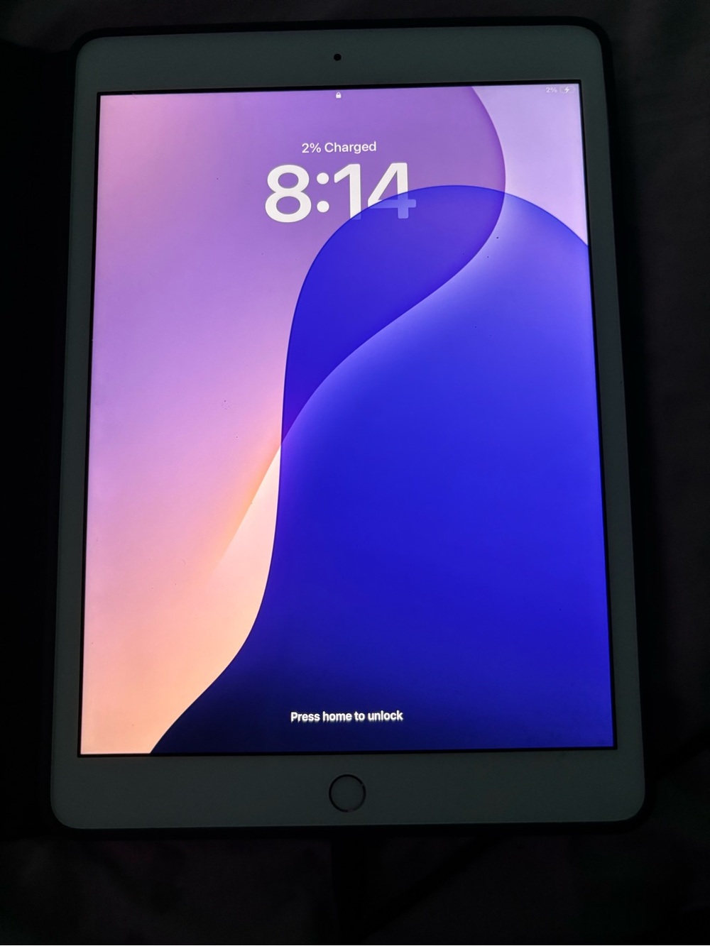Apple iPad Silver with case and charger